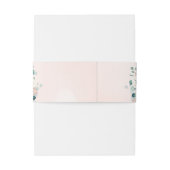 Eucalyptus Greenery anemone florale rustige bruilo Uitnodigingen Wikkel (Achterkant Voorbeeld)