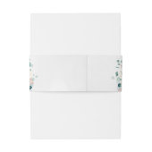 Eucalyptus Greenery anemone florale rustige bruilo Uitnodigingen Wikkel (Achterkant Voorbeeld)