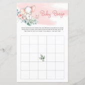 Eucalyptus greenery baby bingo (Voorkant)