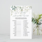 Eucalyptus Greenery Baby over het wereldspel (Staand voorkant)