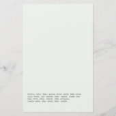 Eucalyptus Greenery Baby over het wereldspel (Achterkant)