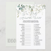 Eucalyptus Greenery Baby over het wereldspel (Voorkant / Achterkant)