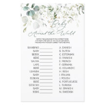 Eucalyptus Greenery Baby over het wereldspel