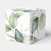 Eucalyptus Greenery Baby shower Botanisch Bedankdoosjes (Achterkant)