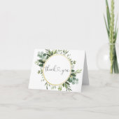 Eucalyptus Greenery Baby shower Dank u kaarten (Voorkant)