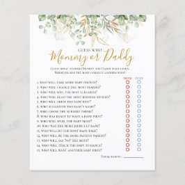 Eucalyptus Greenery Baby shower Game