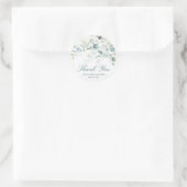 Eucalyptus Greenery Baby shower Hartelijk dank Ronde Sticker (Tas)
