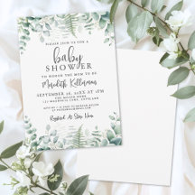 Eucalyptus Greenery Baby Shower