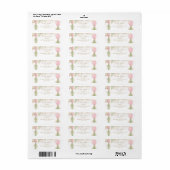 Eucalyptus Greenery Baby shower Return Address Etiket (Full Sheet)