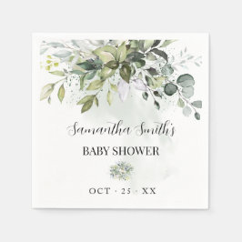 Eucalyptus Greenery Baby shower Servet