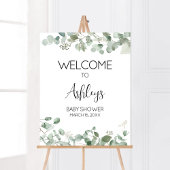 Eucalyptus Greenery Baby shower Welkom Poster