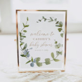 Eucalyptus Greenery Baby shower Welkomstteken Poster