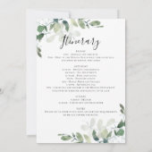Eucalyptus Greenery Bachelorette Weekend Kaart (Achterkant)