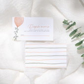 Eucalyptus Greenery Ballon Diaper Raffle Informatiekaartje