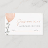 Eucalyptus Greenery Ballon vraagt hoeveel Informatiekaartje (Voorkant)