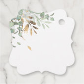 Eucalyptus Greenery Ballon Weddenschap Bedankt Bedankjes Labels (Achterkant)