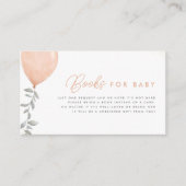 Eucalyptus Greenery-ballonboeken voor Baby Informatiekaartje (Voorkant)