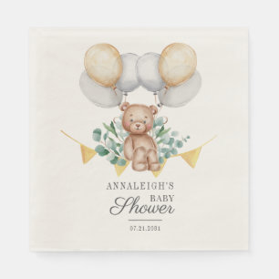 Eucalyptus Greenery Barly Wait Beer Baby shower Servet