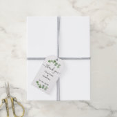 Eucalyptus greenery bedankt voor je bruiloft cadeaulabel (Met Touw)