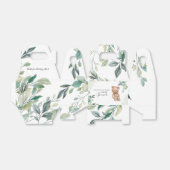 Eucalyptus Greenery Beer Couples Baby shower Bedankdoosjes (Uitgevouwen)