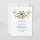 Eucalyptus Greenery Beer Couples Baby shower Kaart (Voorkant)