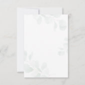 Eucalyptus Greenery Beer Couples Baby shower Kaart (Achterkant)