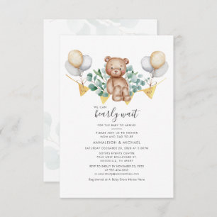 Eucalyptus Greenery Beer Couples Baby shower Kaart