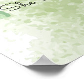 Eucalyptus Greenery Best Day Weddenschap Poster (Hoek)