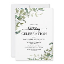 Eucalyptus Greenery Birthday Celebration