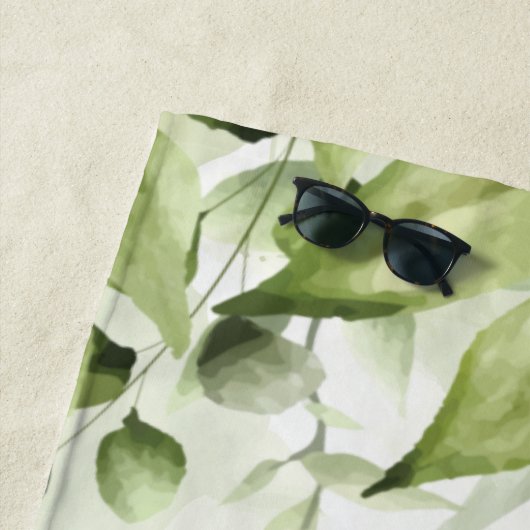 Eucalyptus Greenery Blush Modern Trendy Script Mr. Strandlaken (In situ)