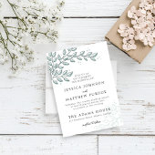 Eucalyptus Greenery Boho Elegant Huwelijk Kaart