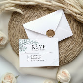 Eucalyptus Greenery Boho Elegant RSVP Notitiekaartje