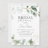 Eucalyptus Greenery Boho Rustiek Vrijgezellenfeest Kaart (Voorkant)