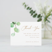 Eucalyptus Greenery Botanic Hartelijk dank Briefkaart (Staand voorkant)