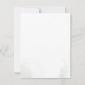 Eucalyptus Greenery Botanical Boy Baby shower Kaart (Achterkant)