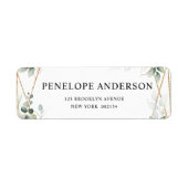 Eucalyptus Greenery Botanical Geometric Wedding La Etiket (Voorkant)