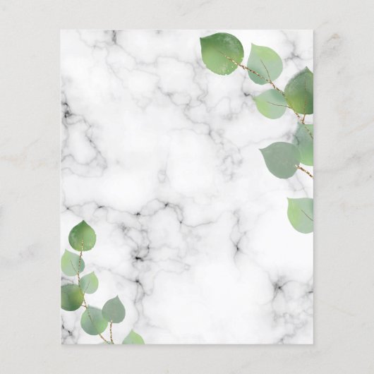 Eucalyptus greenery botanical marble (Achterkant)