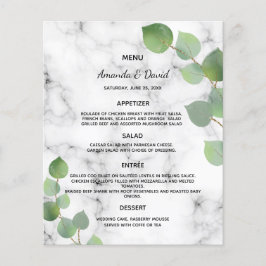 Eucalyptus greenery botanical marble