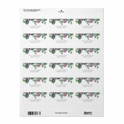 Eucalyptus Greenery Botanical Modern Etiket (Full Sheet)
