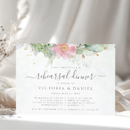 Eucalyptus Greenery Botanical Rehearsal Dinner Kaart