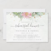 Eucalyptus Greenery Botanical Rehearsal Dinner Kaart (Voorkant)