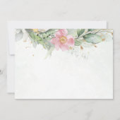 Eucalyptus Greenery Botanical Rehearsal Dinner Kaart (Achterkant)