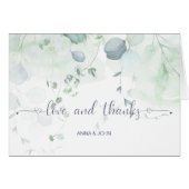 Eucalyptus Greenery Botanical Weddenschap Bedankt (Voorkant Horizontaal)