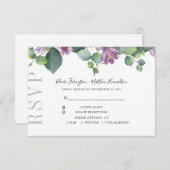Eucalyptus Greenery Botanical Wedding RSVP (Voorkant / Achterkant)