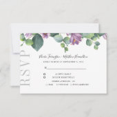 Eucalyptus Greenery Botanical Wedding RSVP Kaartje (Voorkant)