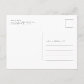 Eucalyptus Greenery Botanical Wedding Uitnodiging Briefkaart (Achterkant)