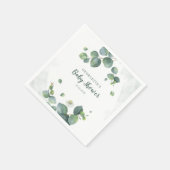 Eucalyptus Greenery botanisch Baby shower papier Servet (Hoek)