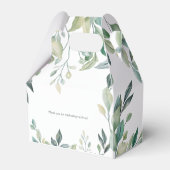 Eucalyptus Greenery botanische Baby shower Bedankdoosjes (Achterkant)