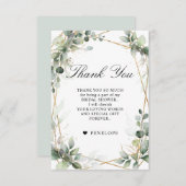 Eucalyptus Greenery botanische Vrijgezellenfeest Bedankkaart (Voorkant / Achterkant)