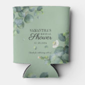 Eucalyptus Greenery botanische Vrijgezellenfeest Blikjeskoeler (Voorkant)